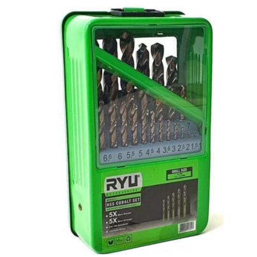 Jual RYU Mata Bor Set HSS COBALT 1-13MM 