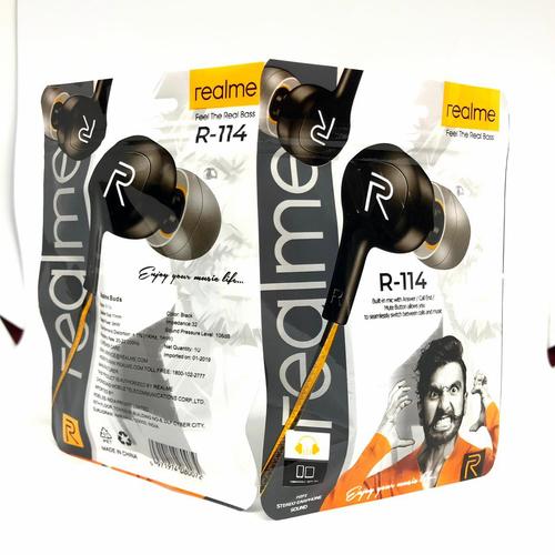 Jual HANDSFREE HEADSET HF EARPHONE REALME R-114 R114 STEREO - Jakarta Barat  - mimi sparepart | Tokopedia