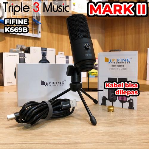 Gambar Fifine K669B Mic Condenser USB Mic Gamers Mic Youtuber triple3music dari triple3music Kota Bandung Tokopedia