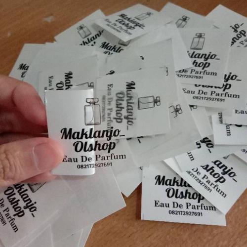 Jual CETAK / PRINT STIKER VINYL TRANSPARAN LABEL - POTONG KOTAK / BULAT ...