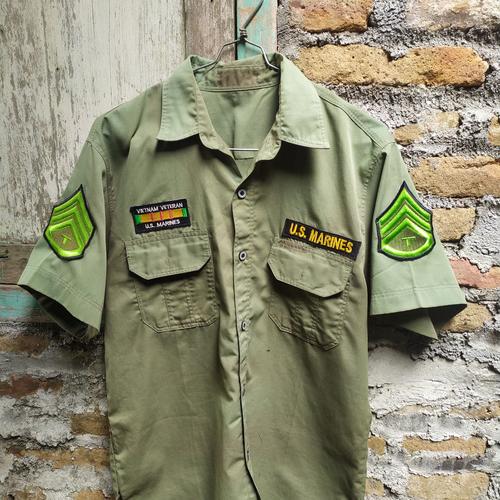 Jual US Marines short sleeve OG battle 