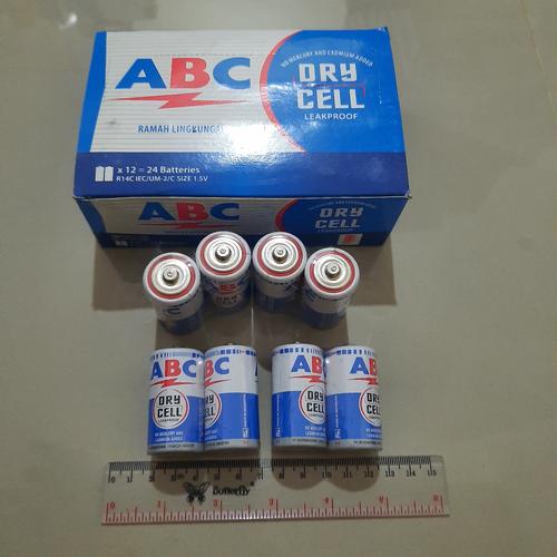Jual Baterai ABC Biru R14C Isi 2 / Baterai ABC Size C Tanggung ...