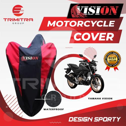 Gambar Sarung Motor VIXION / Cover Penutup Motor Warna waterproof Merk VISION - Merah dari Trimitra Group Kab. Tangerang Tokopedia