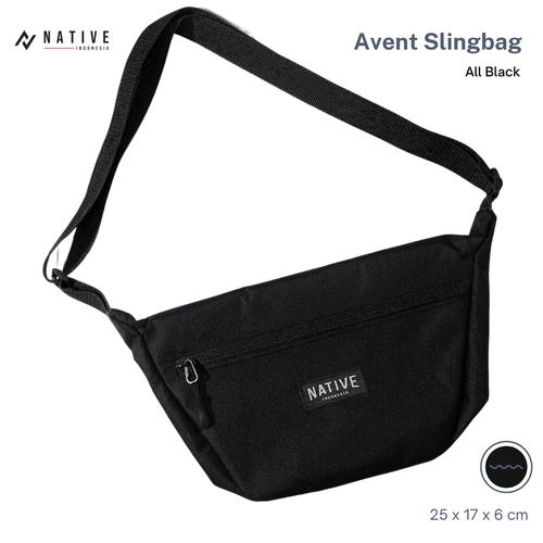 Jual Avent Slingbag Native Hitam slempang cowok l tas distro