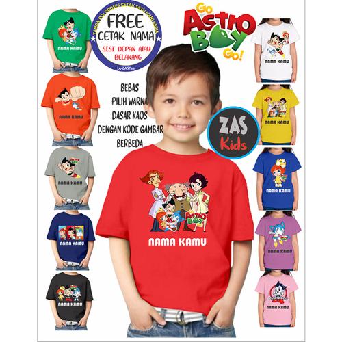 Jual Kaos Anak Go Astro Boy Go Banyak Motif Free Cetak Nama Putih S Kota Depok Zastshirt Tokopedia