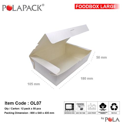 Gambar Foodbox Large / OL07 - 50 Pcs dari PT Pola Paperindo Jakarta Barat Tokopedia
