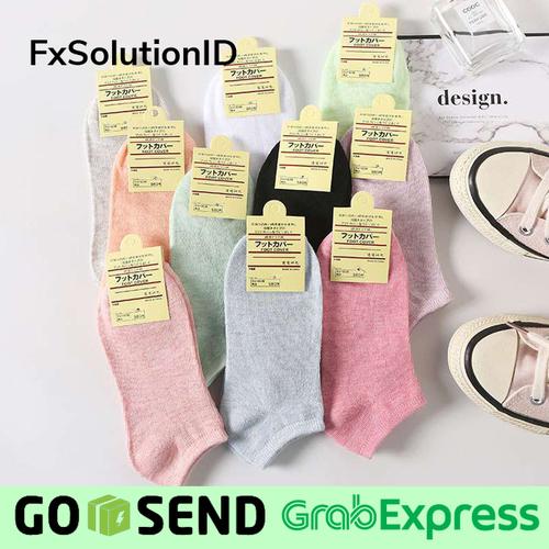 Foto Produk KAOS KAKI PENDEK POLOS WANITA BAHAN SPANDEK POLY BREATHABLE - Hitam dari FxSolutionID