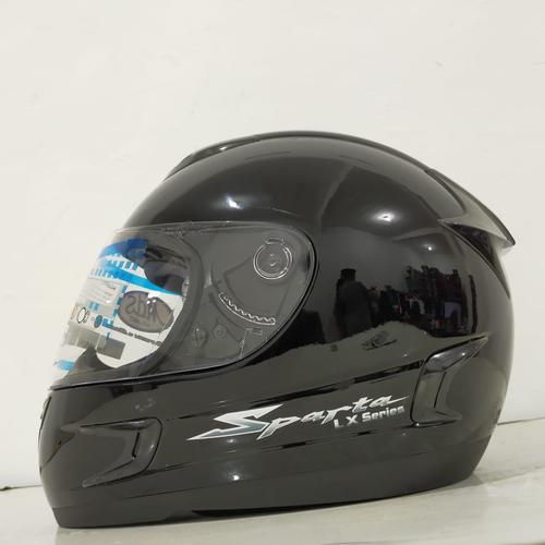 Jual Helm MDS Sparta Solid Black Glossy 