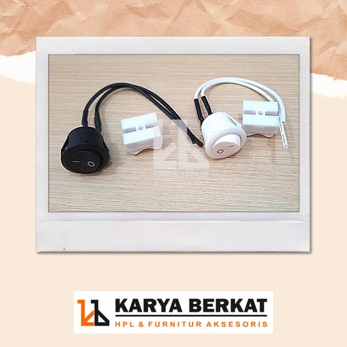 Jual Saklar Kabel (Switch on/off, black) - Putih - Kota Kediri - toko ...