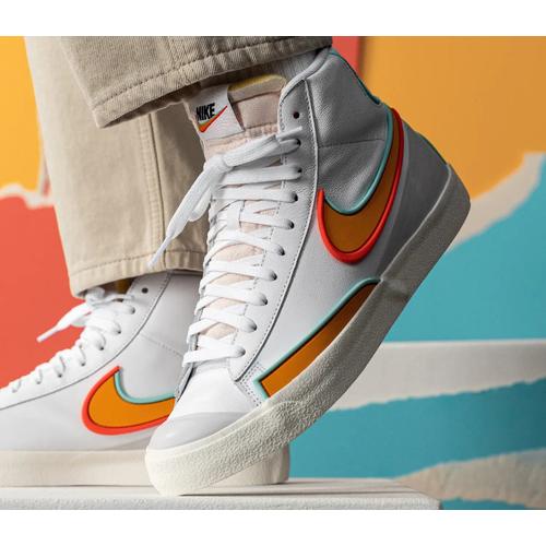 nike blazer mid 77 infinite white kumquat aurora green