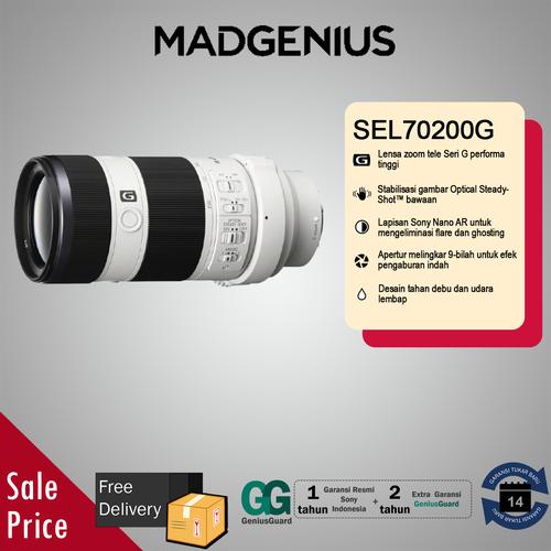 Promo SONY FE 70-200mm F4 G OSS Sony FE 70-200mm f/4 G OSS Lens SEL70200G  SEL70200G di Madgenius Store Tokopedia
