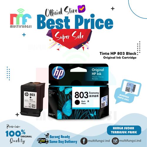 Jual Tinta HP 803 Black Original Ink 