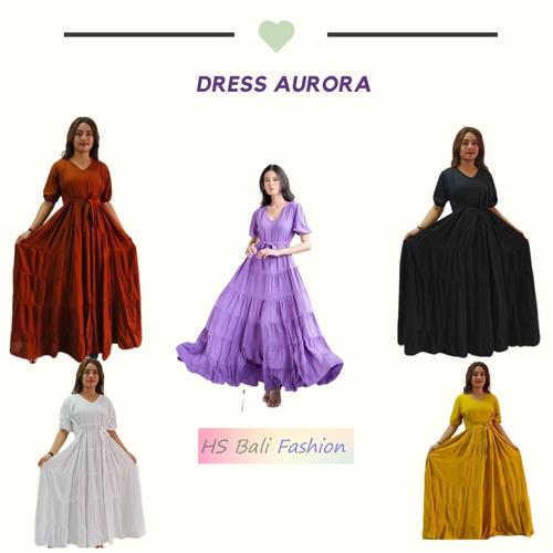 Jual Dress Panjang Aurora /Dress 
