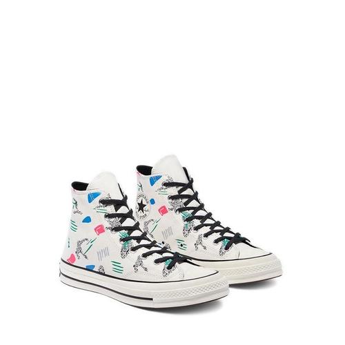 converse printed high tops