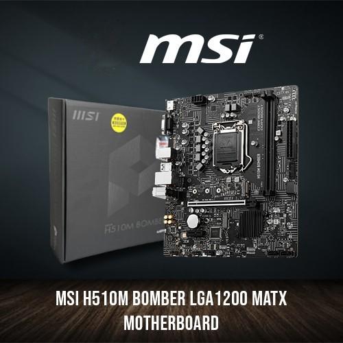 Promo MSI H510M BOMBER Intel Motherboard LGA1200 Cicil 0 3x