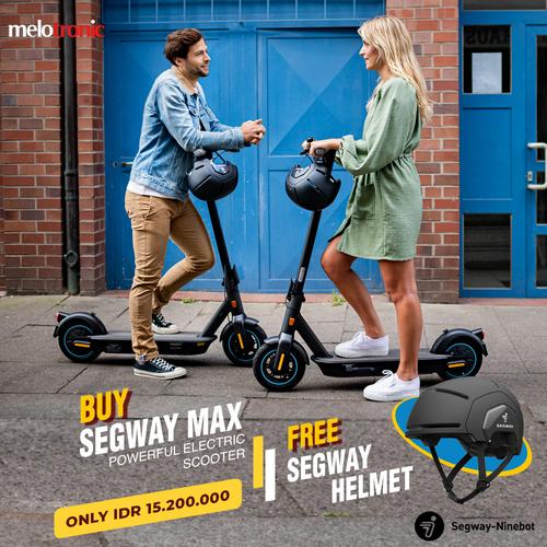 Gambar Segway Ninebot Kickscooter MAX (FREE SEGWAY HELMET) dari Segway Ninebot Indonesia Jakarta Selatan Tokopedia
