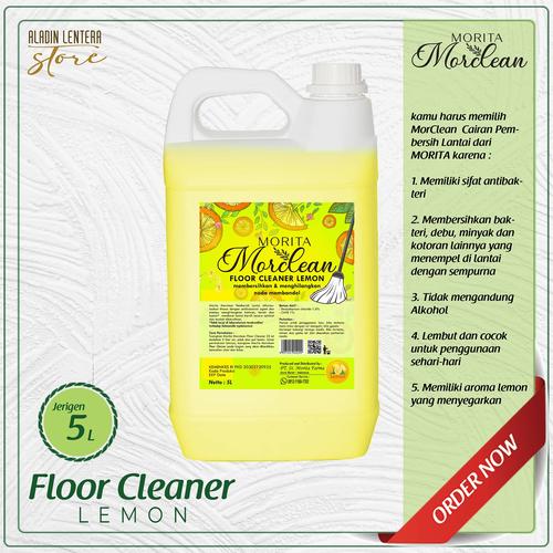 Gambar MorClean Cairan Pembersih Lantai 5 Liter - LEMON dari ALADIN LENTERA INTEGRA Jakarta Timur Tokopedia