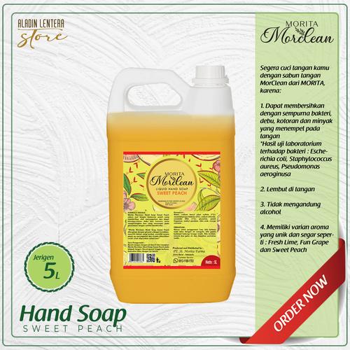 Gambar MorClean Hand Soap 5 Liter - SWEET PEACH dari ALADIN LENTERA INTEGRA Jakarta Timur Tokopedia