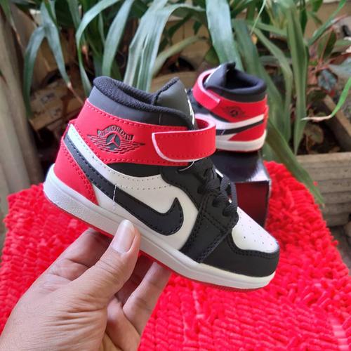 Jual Sepatu Anak Nike Jordan Black Red 