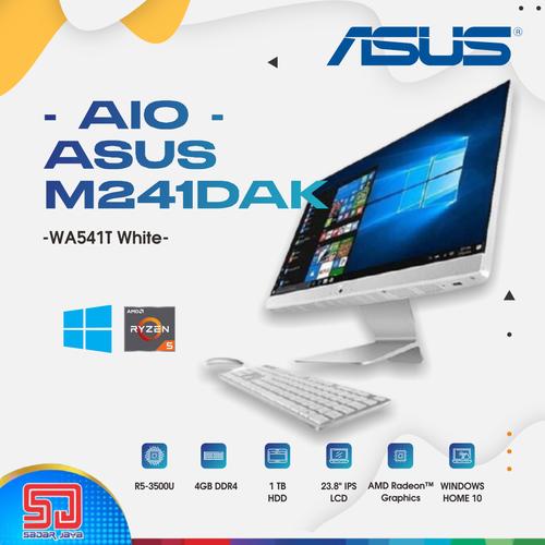 Gambar Asus M241DAK AIO Desktop PC Ryzen 5-3500U / 4GB / 1TB / 23.8 inchi dari Sadar Jaya Maju Kota Surakarta Tokopedia