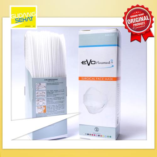 Gambar Evo plusmed masker earloop / masker evoplusmed 1 box isi 25 pcs - Putih dari Gudang Sehat Store Jakarta Barat Tokopedia