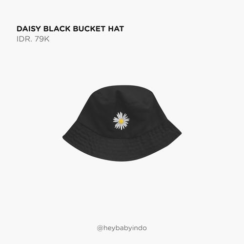 Gambar Hey Baby Daisy Black Bucket Hat - 1-6m dari Hey! Baby Jakarta Utara Tokopedia