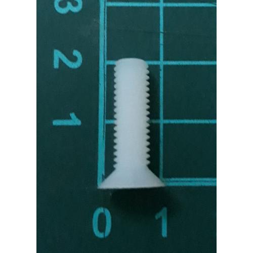 Foto Produk skrup baut screw plastik putih nylon M6 x 20 mm kepala miring dari SentraOnlineShop