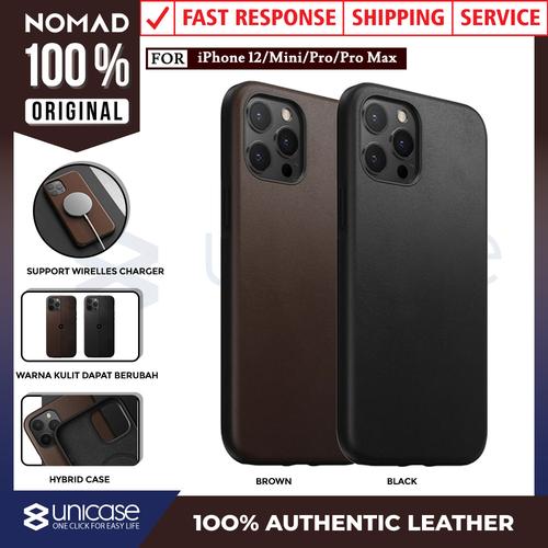 Gambar Case iPhone 12 Pro Max 12 Pro Mini Nomad Rugged Premium Leather Casing - 12 Mini, MagSafe Black dari Nomad Official Jakarta Barat Tokopedia