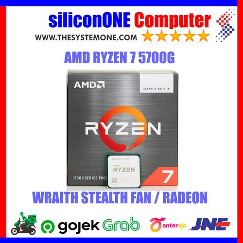 Gambar AMD Processor RYZEN 7 - 5700G Wraith Stealth Cooler BOX dari silicon ONE Computer Kota Bandung Tokopedia