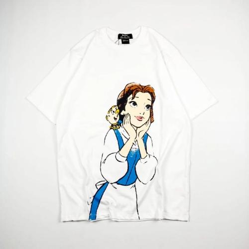 Jual Tshirt Kaos Bershka White Belle 