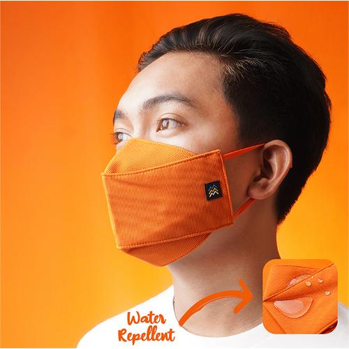 Gambar MASKER KAIN MOUNT ISLAND ORIGAMI REPELLENT - Orange dari Mount Island Tokopedia