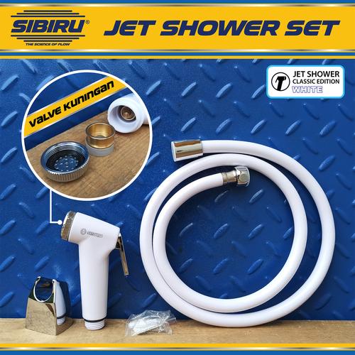 Jual Jet Shower Set Bidet Head Cebok Semprotan Toilet Closet WC Putih