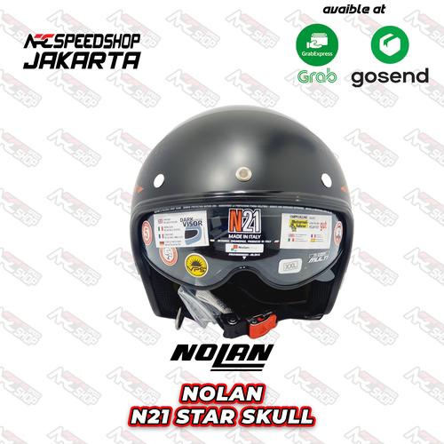 Jual helm Motor Nolan N21 Star Skull 
