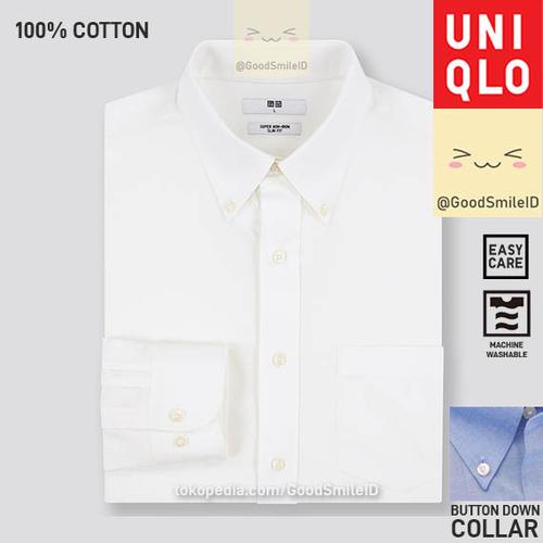 uniqlo white button down
