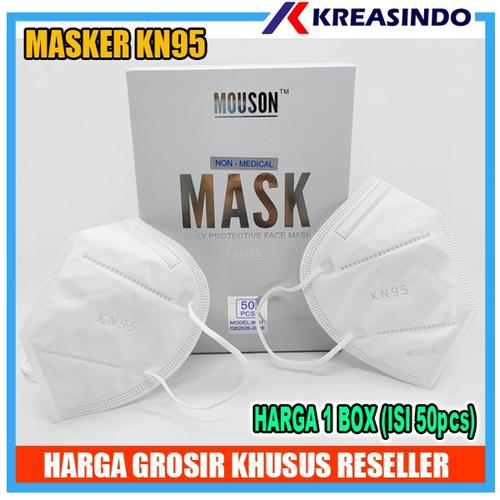 Gambar Masker KN95 5Ply Face Mask 5 Ply Mouson Original - Mouson 50pcs dari Kreasindo Online Jakarta Pusat Tokopedia