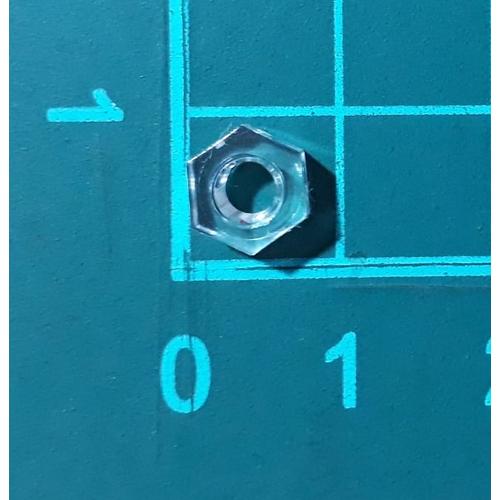 Foto Produk Mur Nut hexagonal Nylon Plastik M4 transparant Baut Skrup Screw dari SentraOnlineShop