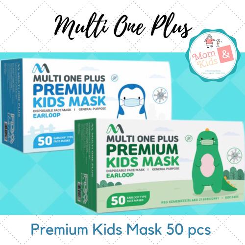 Foto Produk Masker Anak Multi One Plus 50 pc / Masker MOP Anak - hijau polos dari Toko Susu Mom n Kids
