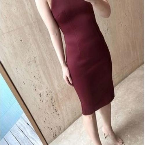 Jual Ayita Dress Maroon - XS - Kota 
