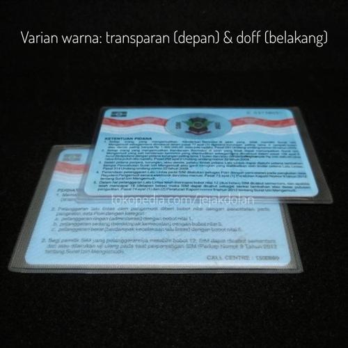 Foto Produk Cover KTP - ATM / Sampul Plastik KTP SIM / Cover Plastik KTP - transparan-doff dari Jejak Dolan