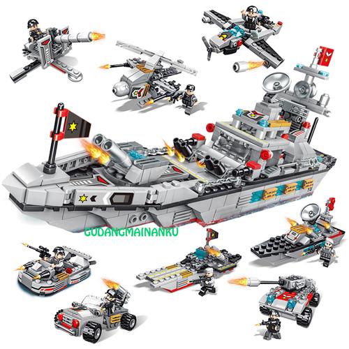 Foto Produk Bricks Mainan Blocks Marine Defense Cruiser Kapal Perang (8 macam) dari Gudangmainanku