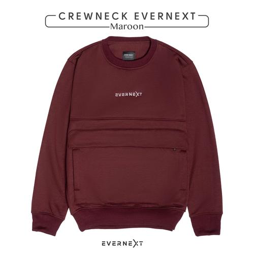 Gambar SWEATER CREWNECK POLOS PRIA WANITA SWEATSHIRT KANTONG CARDIGAN PRIA - MAROON, XL dari EVERNEXT OFFICIAL Kota Tangerang Tokopedia