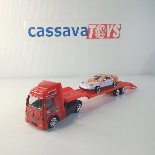 Gambar diecast truck transport trailer towing skala 64 dari CassavaToys Kota Bekasi Tokopedia