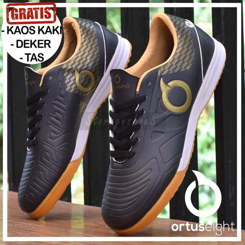 Gambar Sepatu Futsal Ortus Marvelous x Catalyst x Razor x Forte Grade OriIndo - KK Mar Black, 40 dari StorageShoes Kab. Bandung Tokopedia