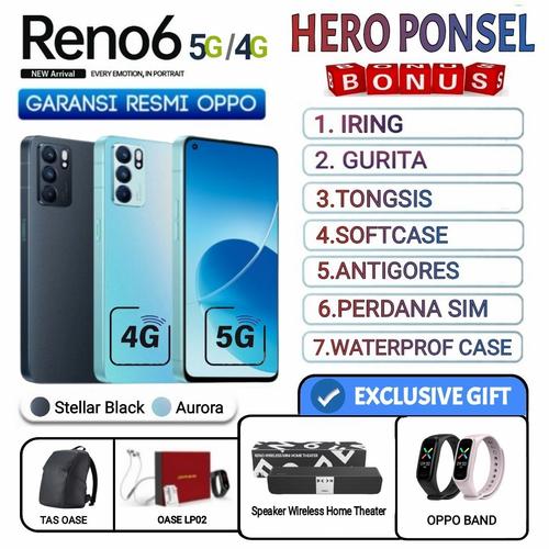 Jual OPPO RENO 6 RENO6 RAM 8/128 | RENO6 5G RAM 8/128 GARANSI RESMI