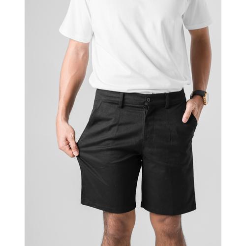 Jual SOM - Basic Black Short Chino - 34 