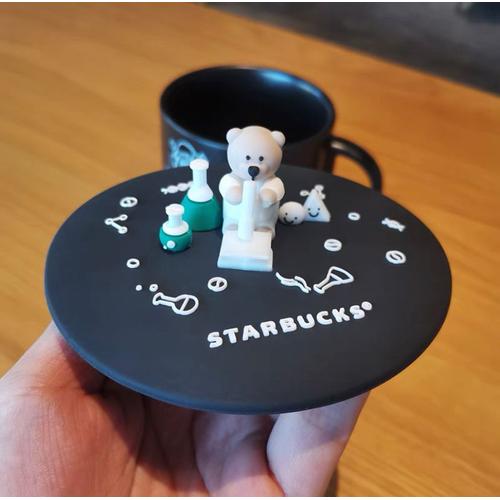 Promo Starbucks Bearista Cup Lid, Tutup gelas silicone Starbucks Original Coffee Expert Kota