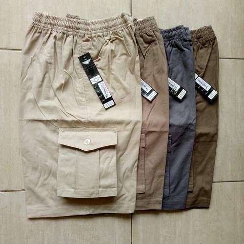 Jual CELANA PENDEK KATUN PINGGANG KARET 