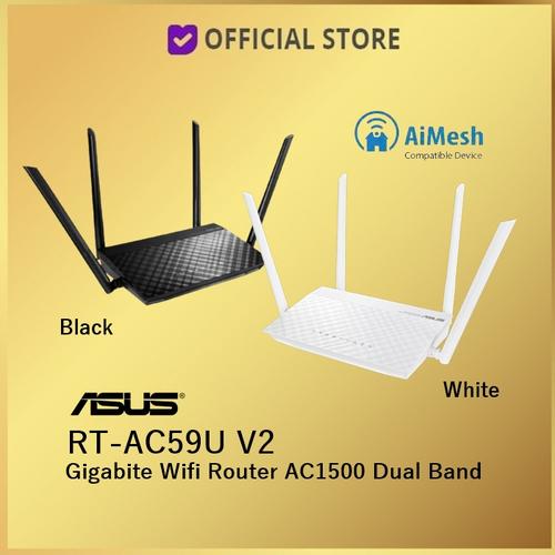 Gambar Asus RT-AC59U Dual Band Gigabit Wireless Router AC1500 - Hitam dari DUNIA COMPUTER & SERVICE Jakarta Barat Tokopedia