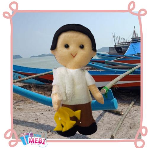 Gambar Boneka Flanel Nelayan Toko Mebi Ukuran 15cm dari Toko Mebi Kota Yogyakarta Tokopedia