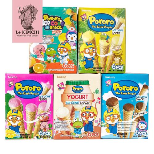 Jual Pororo Ice Cone Snack Banana Chocolate Yogurt Yuzu Strawberry ...